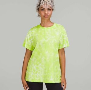 Lululemon Athletica All Yours Cotton T-Shirt *Tie Dye Neon Green Tee